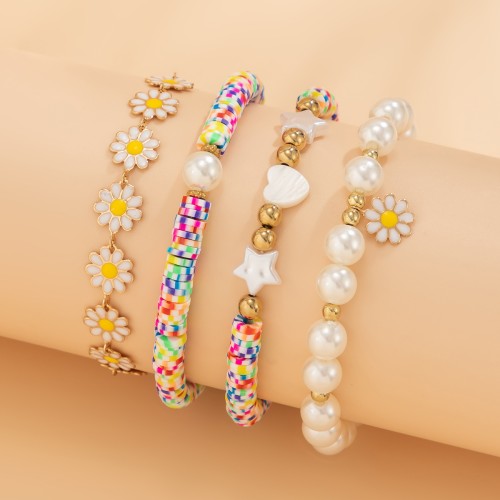 Charmorah Bohemian Style Bracelet Set 18cm/7inch x 3 + 19cm/7.5inch x 1 C2024070015 