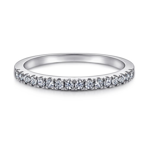 Half Eternity Band 925 Sterling Silver Promise Rings C2023030001