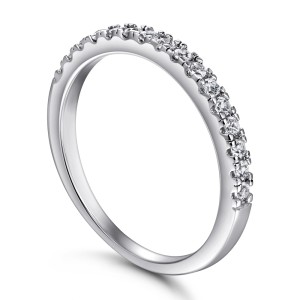 Half Eternity Band 925 Sterling Silver Promise Rings C2023030001