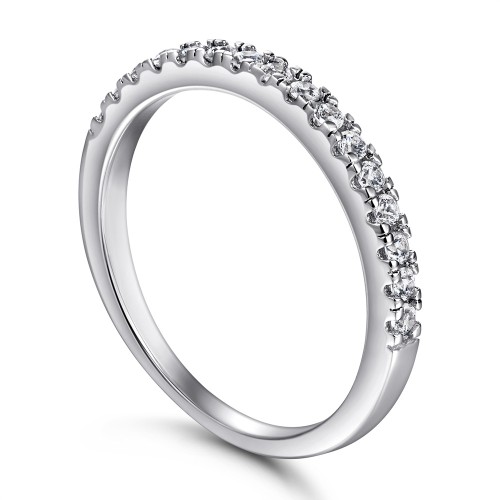 Half Eternity Band 925 Sterling Silver Promise Rings C2023030001 