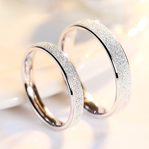 Charmorah "MatteLuxe" Sterling Silver Couple Rings C2024040004 