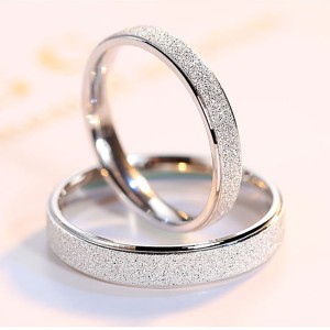 Charmorah "MatteLuxe" Sterling Silver Couple Rings C2024040004